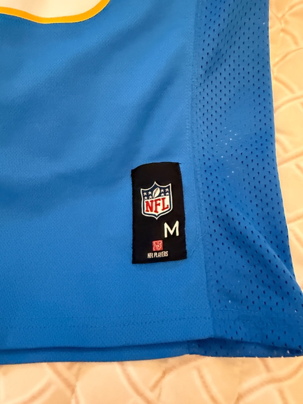 NFL Youth Chargers #10 Jersey in Blue and White with Gold Trim - Picture 3 of 4